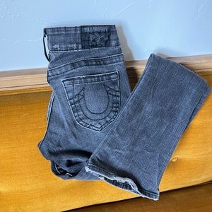 True Religion | Charcoal Gray Slight boot cut Jeans